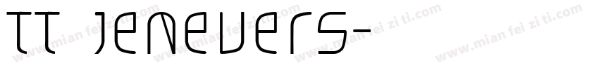 TT Jenevers字体转换